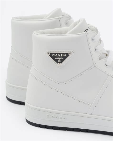 pad leatgerhigh top prada sneakers|Prada Downtown High Top Sneaker (Men) .